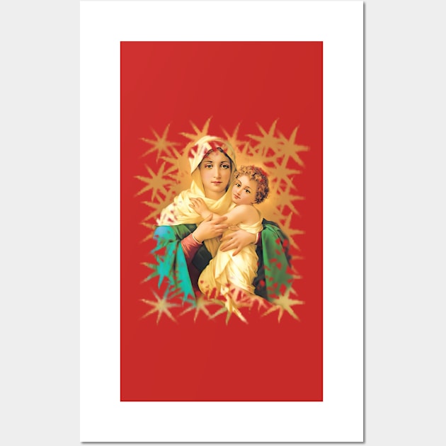 Our Lady Virgin Mary Refuge of Sinners Catholic Saint, Luigi Crosio Wall Art by hispanicworld